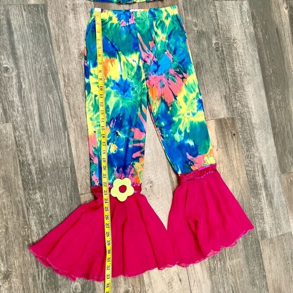 CHASING FIREFLIES Wishcraft Girl's HIPPIE CHICK 70's Halloween COSTUME sz 14 - Picture 7 of 13